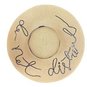 Large Brim Beach Sun Hat "Do Not Disturb"